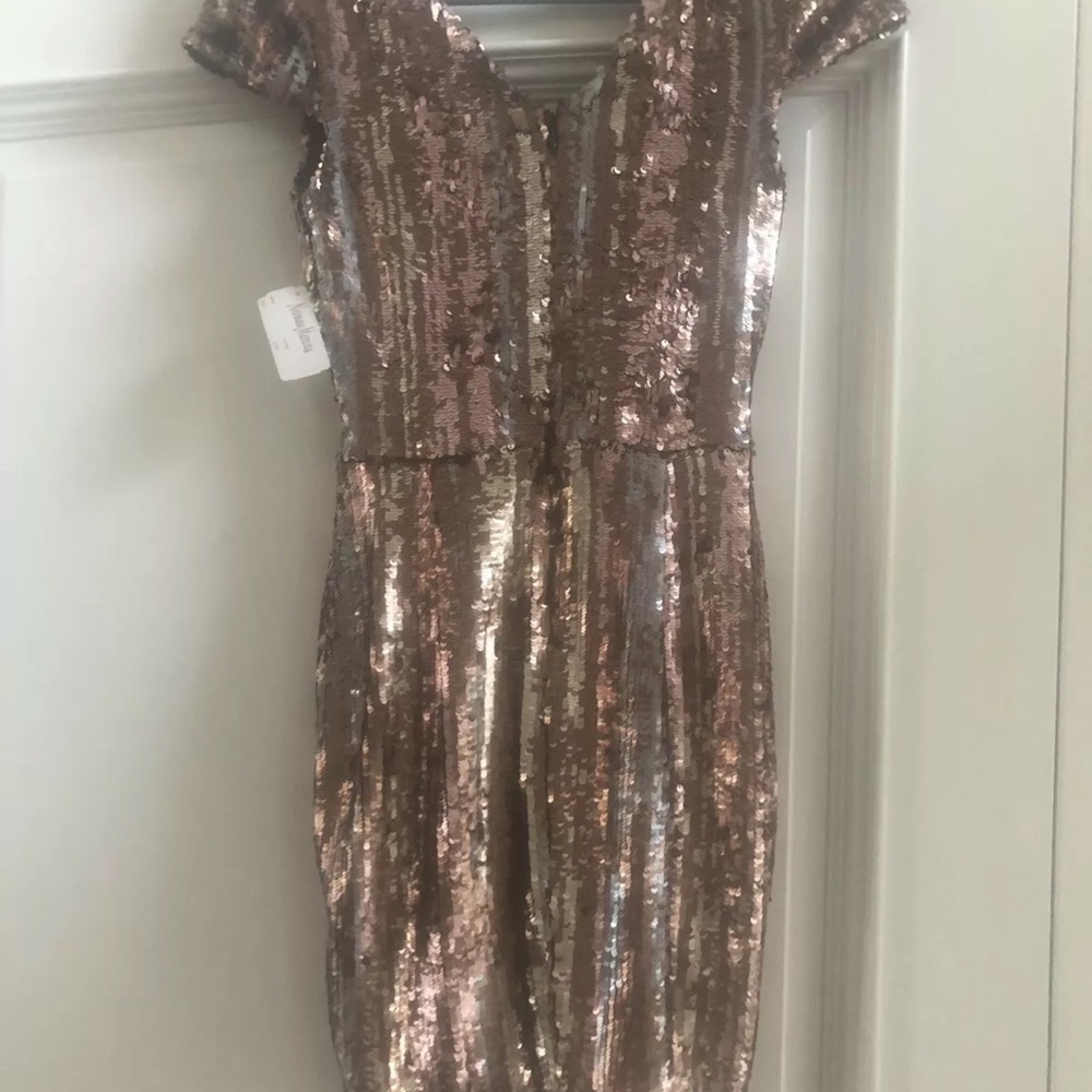 Dress the Population XS Sequin Sheath Mini Dress